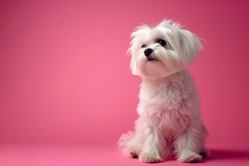 Maltese dog mammal animal puppy.