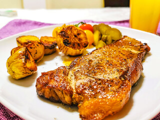 Still life photography - close-up of food on a plate