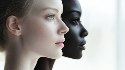 Symmetrical Fashion: Blended Models Showcasing Diversity
