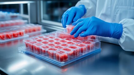 Lab-grown meat for ethical and sustainable protein production, alternative foods, cellular agriculture