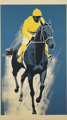 Fototapeta premium Horse racing equestrian clothing apparel.