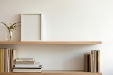 Fototapeta premium Shelf furniture bookshelf bookcase.