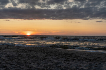 Fototapeta premium Sunset at beachs
