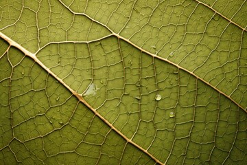 Obraz premium Full frame close up of leaf texture outdoors plant macro photography.