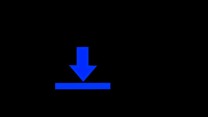 Fototapeta premium Simple download icon isolated on white background. Software download icon .Download icon in trendy flat style isolated on background. Download icon page symbol for your web site design .