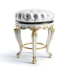 Fondo blanco con una mesa de caf&eacute; redonda que tiene patas de madera on white background,
