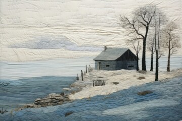 Winter architecture landscape building.