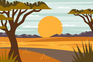 Exploring Africa Illustration