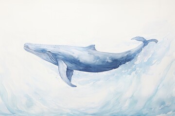 Obraz premium Abstract white whale background dolphin animal mammal.