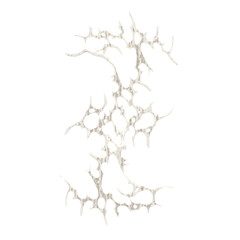 3d cybersigilism white bones texture element