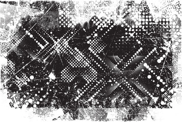 Glitch distorted grange shape . Noise grungy logo . Trendy defect error shapes . Glitched frame .Grunge textured . Distressed effect .Vector shapes