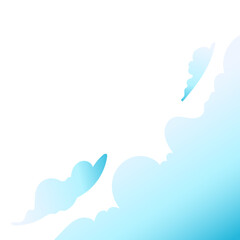 Cloud Illustration Border Decoration