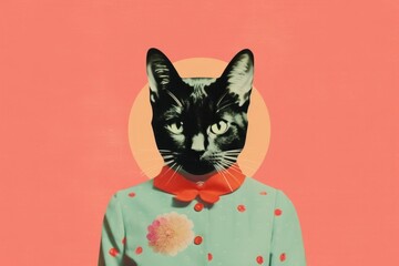 Obraz premium Cat pattern animal mammal.