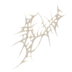 3d cybersigilism white bones texture element