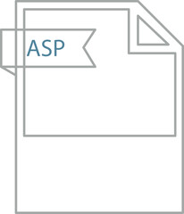 ASP File format icon minimal