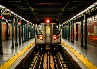 Fototapeta premium train in subway