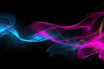 Obraz premium Glowing neon lighting frame smoke backgrounds glowing.
