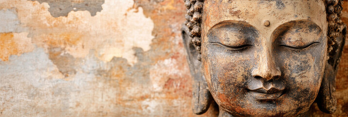Obraz premium Buddha statue. AI generative.