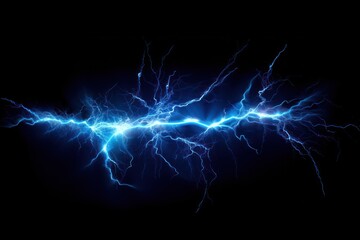 Light trail thunderstorm lightning blue.