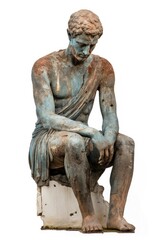 Fototapeta premium Statue sculpture bronze adult.