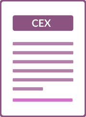 CEX Contract document icon