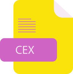 CEX file extension rounded lines and shape