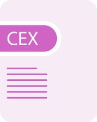 CEX File icon deep and minimal
