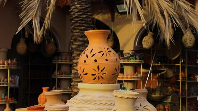 Old Omani utensils made of clay