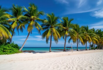 palm trees on the beach