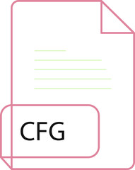 CFG File extension icobn crisp corners thick outline