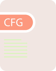 CFG File icon deep and minimal