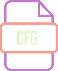 CFG File icon with bold outline