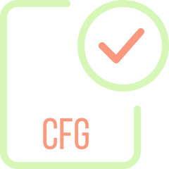 CFG File icon with checked mark
