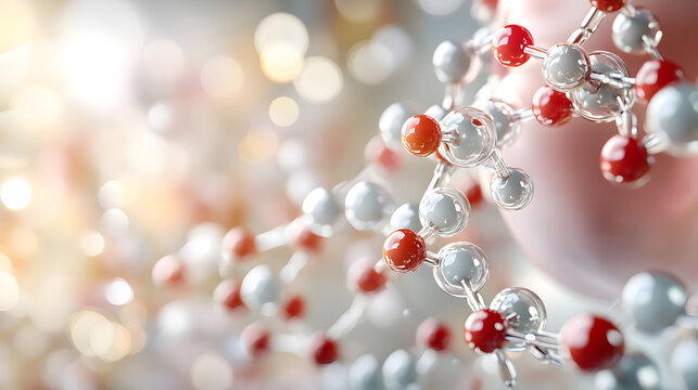 Pancreatic enzymes molecular structure floating around
