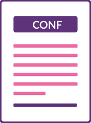 CONF Contract document icon