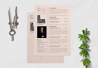 Classic Resume And Cover Letter Layout - Powered by Adobe