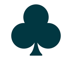 Club card symbol. SVG file and can change color	