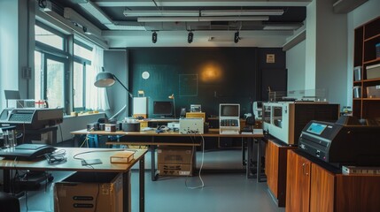 Vintage Technology in a Modern Office