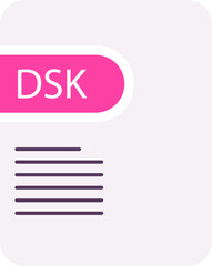 DSK File icon deep and minimal