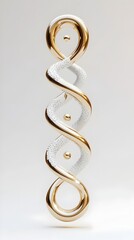 Elegant Clinic Advertisement for Anti Aging Services with Stylized Emblem and Refined Typography