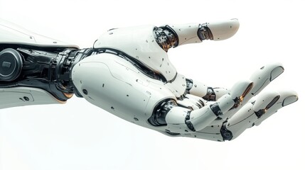 Futuristic Robotic Hand with Detailed Mechanisms Generative AI