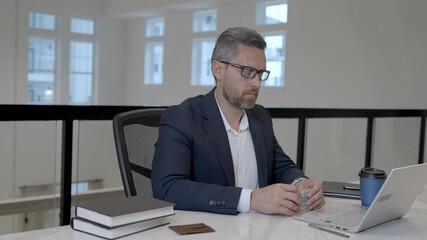 Easy money, Businessman counting dollars in office. Rich man in suit with dollars. Office employer man hold dollars money banknotes. in suit count dollars. Give money, make money concept.