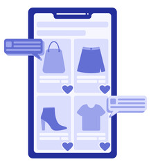 Online Shopping Illustration Perfect for online shopping concept design, ecommerce, sales, promotion and others