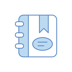 Fototapeta premium School Diary vector icon