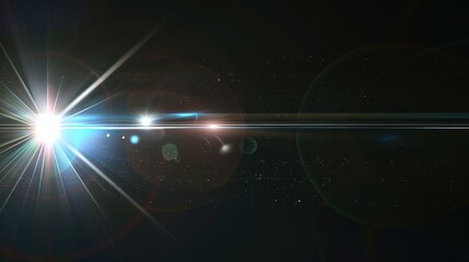Lens Flare in the Night Sky