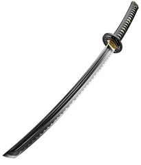 katana sword isolated on transparent background
