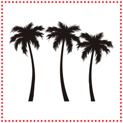 Bold Palm Tree Silhouette Vector   Great for Summer Merchandise, Tropical Logos, and Beach Themed Designs