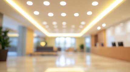 Beautiful blurred background of a light modern office interior