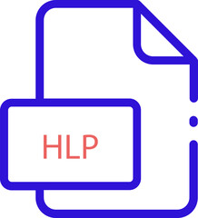 Old brick fill HLP file icon