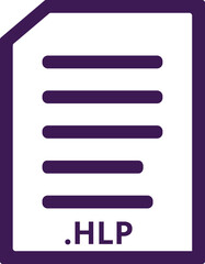 HLP line document icon